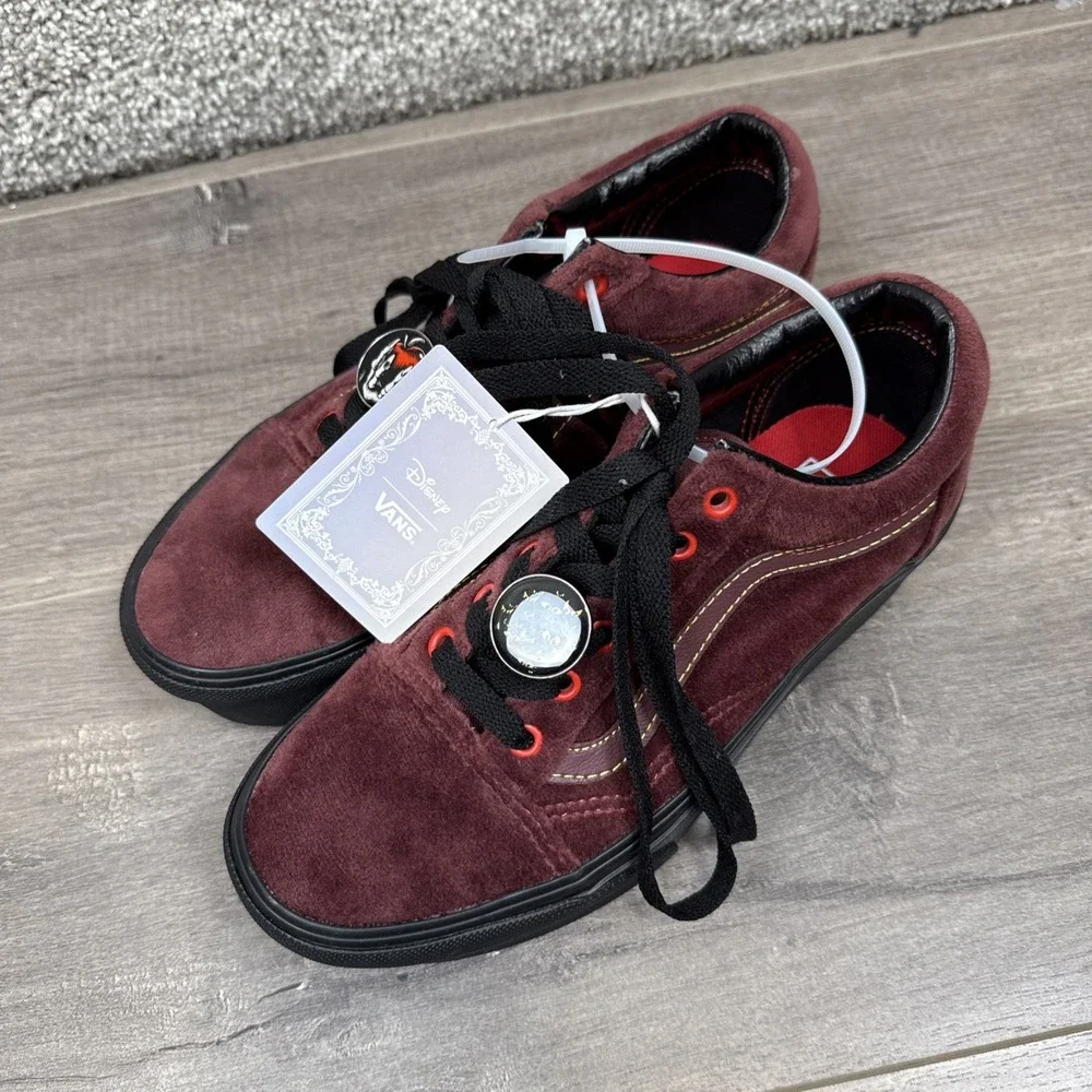 Disney x VANS Old Skool Stackform Shoes Poison Apple Mahogany‎ Women's 6.5 NEW - Picture 4 of 8